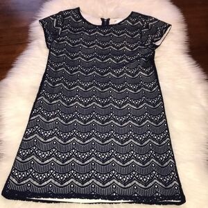 Girl Sally Miller Couture Lace Blue Dress   Size:8